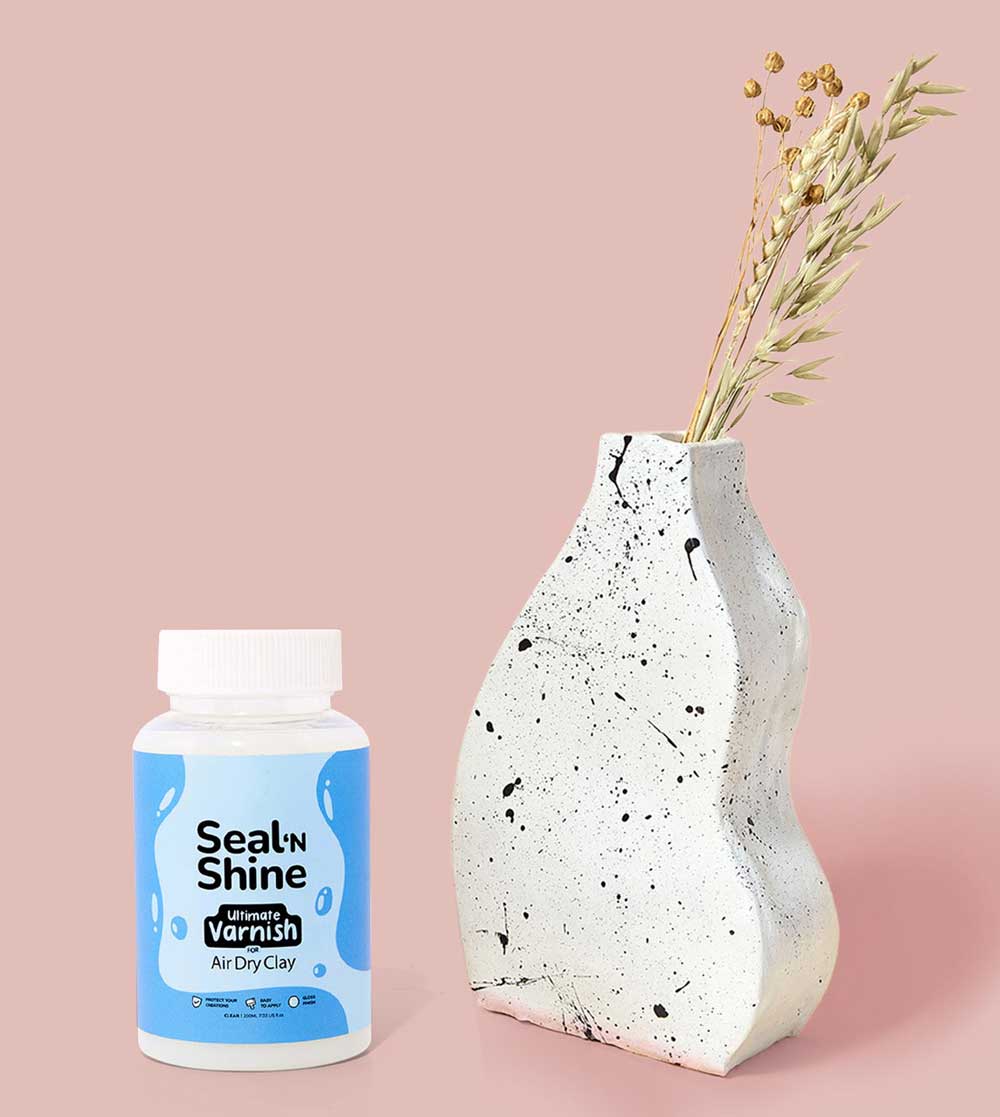 Kunvos™ Seal'N Shine Clay Glaze – Turn Matte Air-Dry Clay into High-Gloss Waterproof Ceramic Art