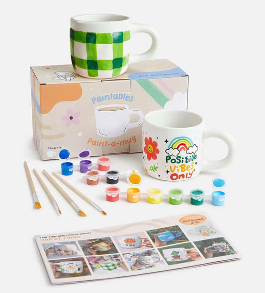 DIY Paint-a-Mug Kit for Two — Creative Date Night Set