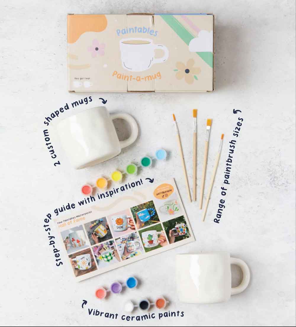 DIY Paint-a-Mug Kit for Two — Creative Date Night Set
