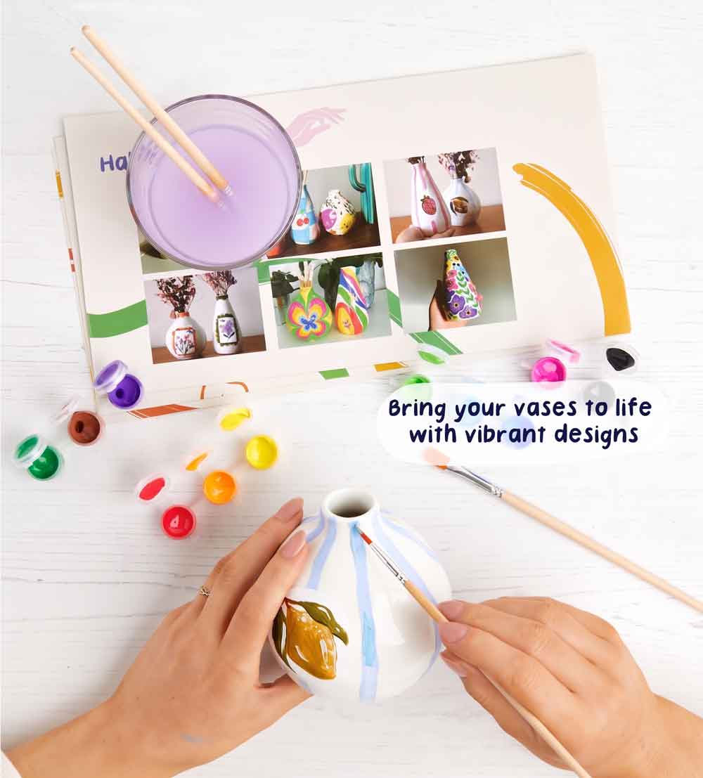 Kunvos™ 12-Color Oven-Cure Ceramic Paints – Turn Any Plain Mug or Plate into Dishwasher-Safe Art!