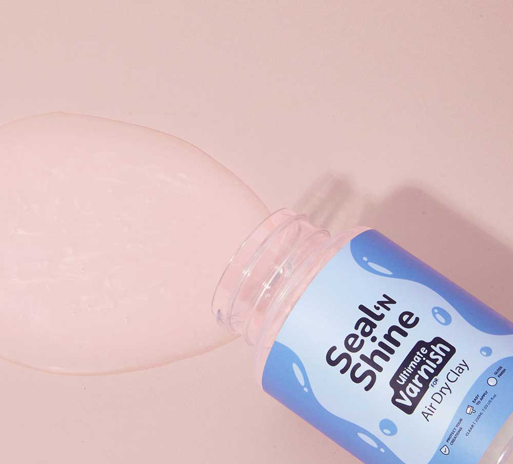 Kunvos™ Seal'N Shine Clay Glaze – Turn Matte Air-Dry Clay into High-Gloss Waterproof Ceramic Art
