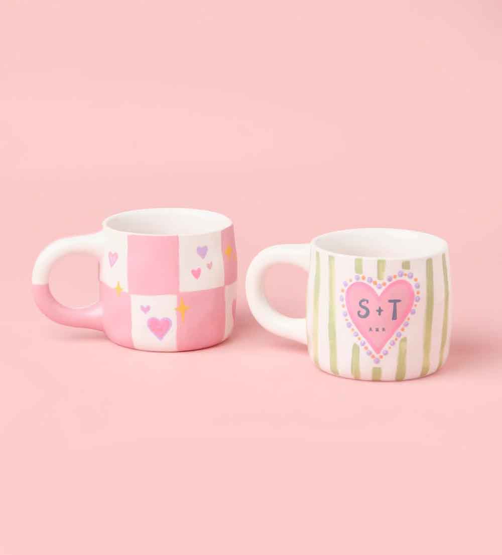Kunvos™ Paint-a-Mug Kit (Set of 2) – The Ultimate At-Home Pottery Painting Experience