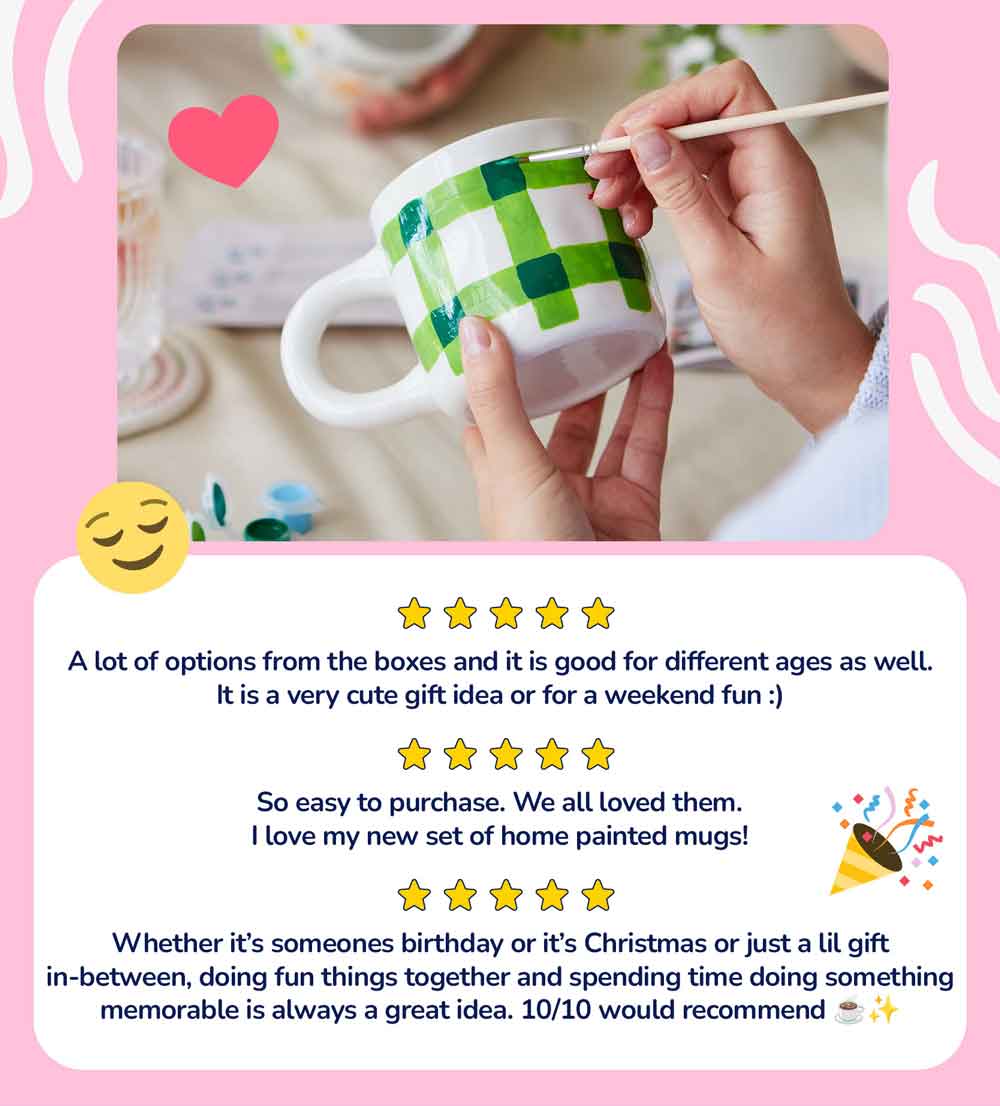 DIY Paint-a-Mug Kit for Two — Creative Date Night Set