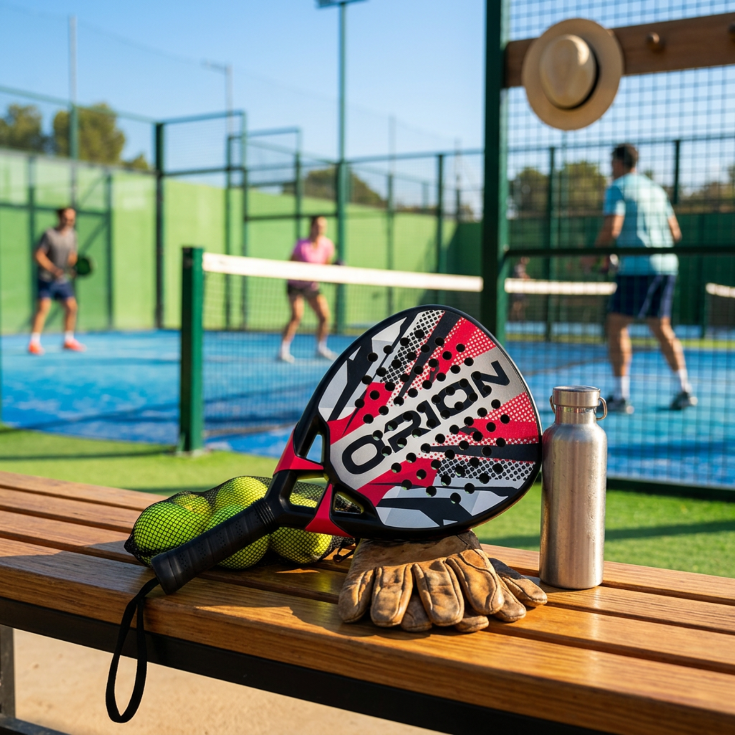 Attack 38mm Carbon Fiber Padel Racket - Red White – padel lifestyle