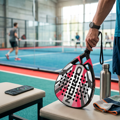 Attack 38mm Carbon Fiber Padel Racket - Red White – padel lifestyle