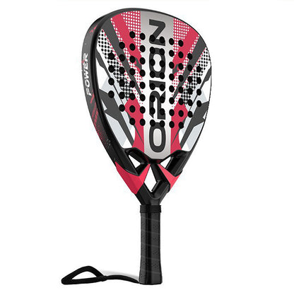 Attack 38mm Carbon Fiber Padel Racket - Red White – main product view