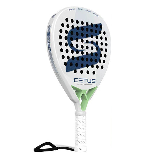 Attack 38mm Carbon Fiber Padel Racket - White Navy – main product view