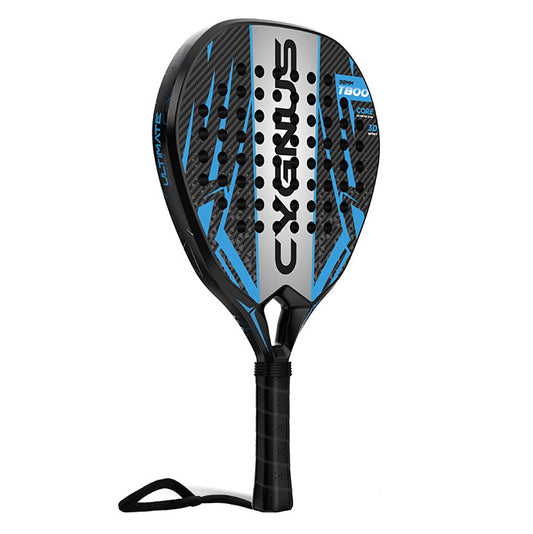 Attack 38mm T600 Carbon Fiber Padel Racket - Black Blue – main product view