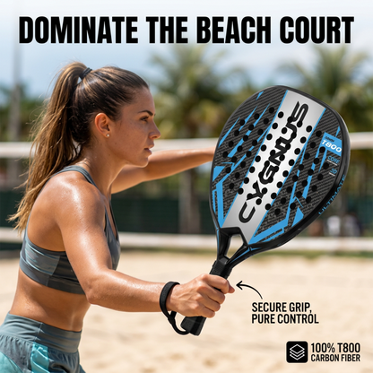 Attack 38mm T600 Carbon Fiber Padel Racket - Black Blue – usage guide