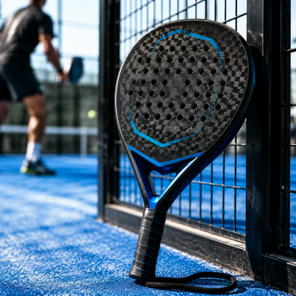 Defensive 40mm 3K Carbon Fiber Padel Racket - Black Teal – padel lifestyle