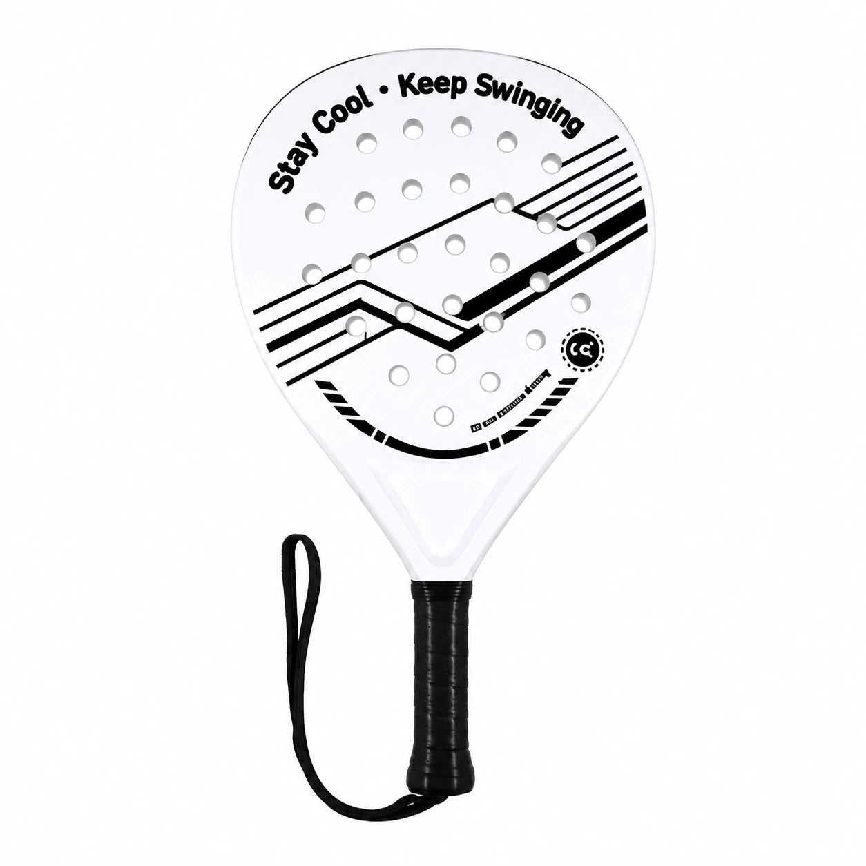 Black White ABS Padel Racket for Beginner Match Play product image by Kunvos