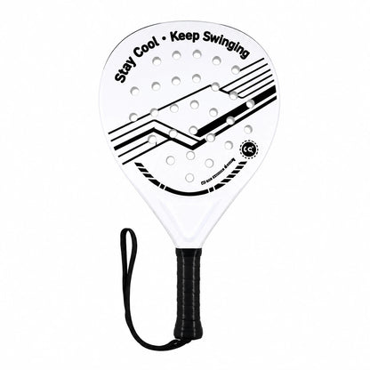 Black White ABS Padel Racket for Beginner Match Play product image by Kunvos