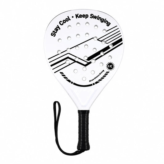Black White ABS Padel Racket for Beginner Match Play product image by Kunvos