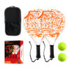 Orange White Padel Starter Set with 2 Rackets and 2 Balls product image by Kunvos