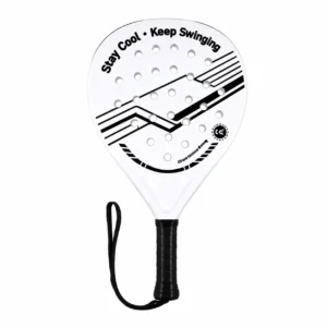 kunvos-racket-bw-main Black White ABS Padel Racket for Beginner Match Play product image by Kunvos