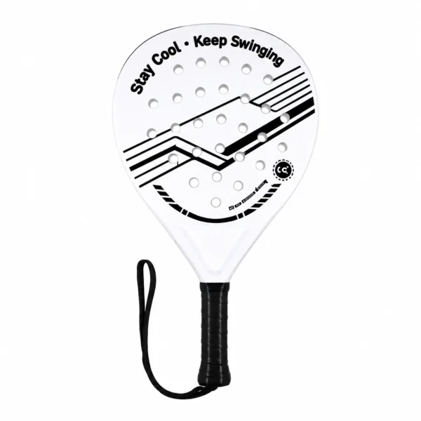 Black White ABS Padel Racket for Beginner Match Play product image by Kunvos