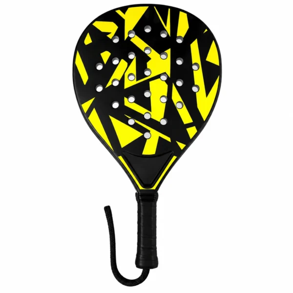Black Yellow ABS Padel Racket for Control and Rally Practice product image by Kunvos