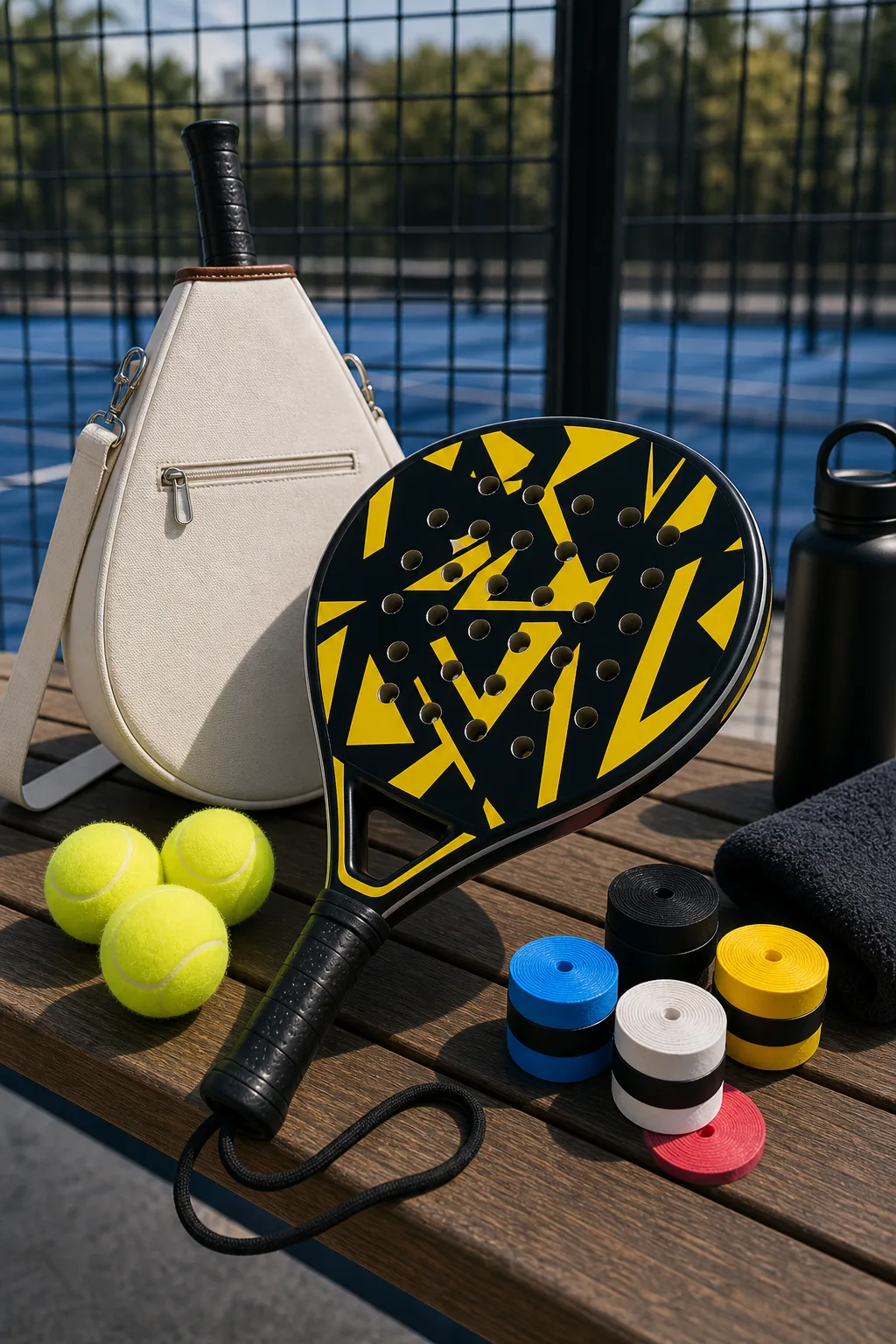 Start with a forgiving racket