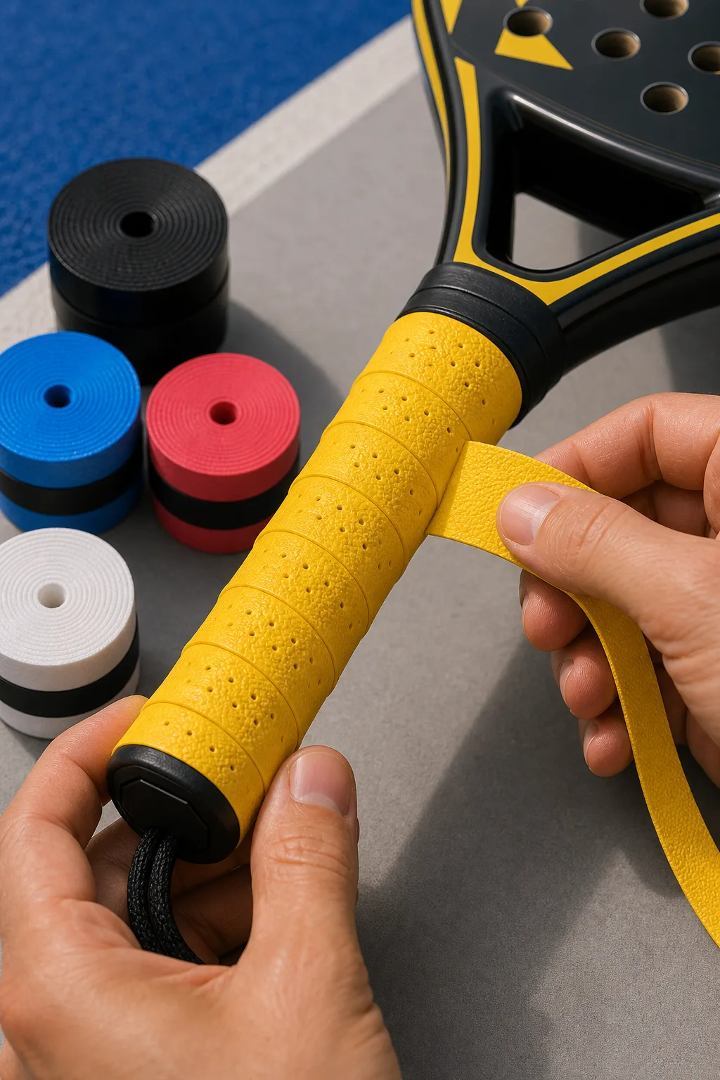 Replace overgrip before it feels slippery