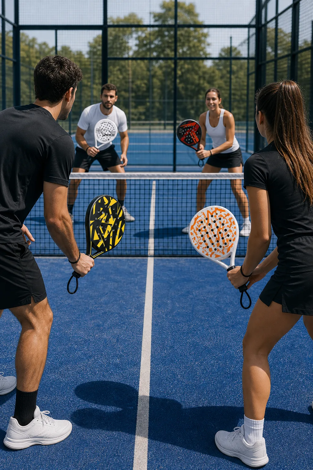 El pádel se suele jugar en dobles